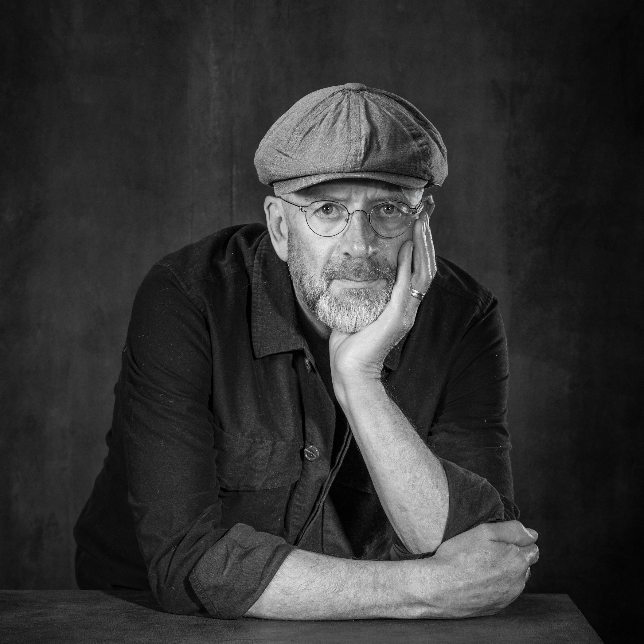 Zelfportret van Nico Vromans, gemaakt in Hastings